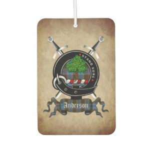 Anderson Clan Badge Car Air Freshener