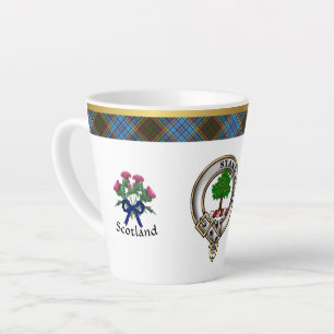 Anderson Clan Badge & Tartan Latte Mug