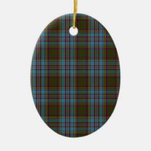 Anderson Clan Family Tartan Ceramic Tree Decoration