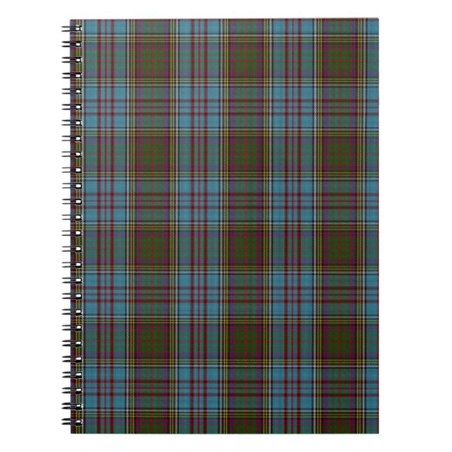 Anderson Clan Family Tartan Notebook (Front)