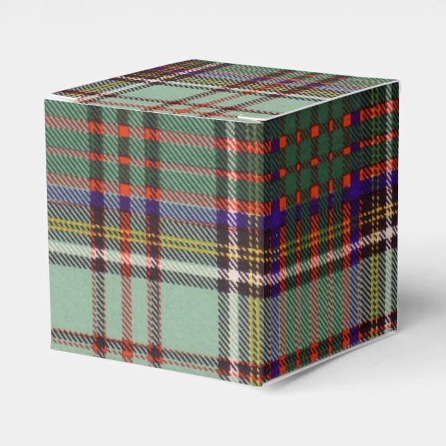 Anderson clan Plaid Scottish tartan Favour Box (Front Side)