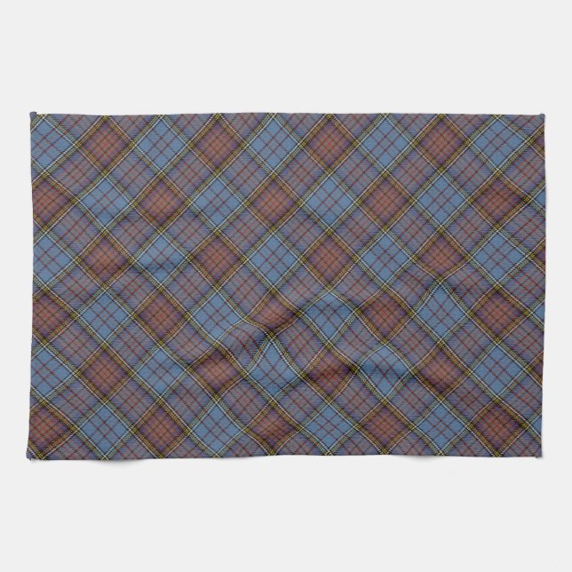 Anderson Clan Tartan Designed Print Tea Towel (Horizontal)