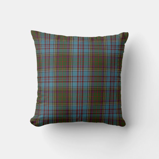 Anderson Clan Tartan Plaid Pattern Scottish Cushion (Front)