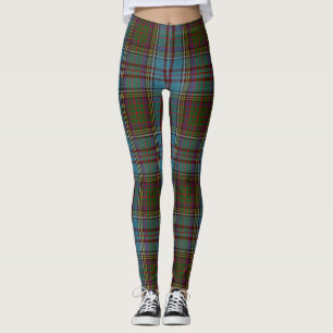 Anderson Clan Tartan Plaid Pattern Scottish Leggings