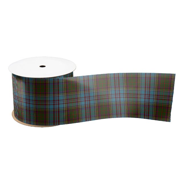 Anderson Clan Tartan Plaid Pattern Scottish Satin Ribbon (Spool)