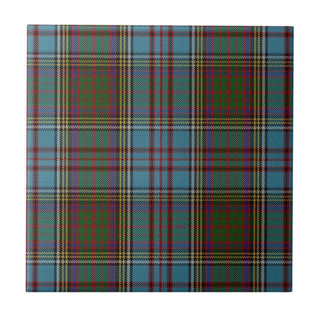 Anderson Clan Tartan Plaid Pattern Scottish Tile (Front)