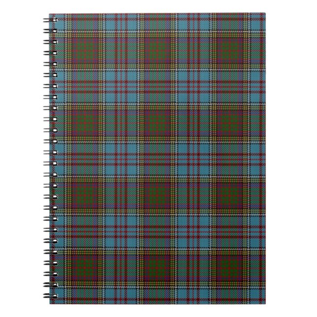 Anderson Clan Tartan – Scottish Plaid Notebook (Front)