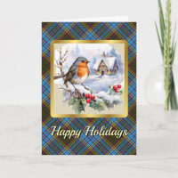 Anderson Crest & Tartan w/Robin Personalised Xmas