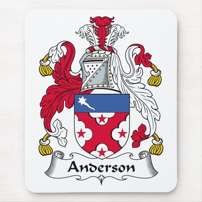 Anderson Family Crest Mouse Mat (Front)