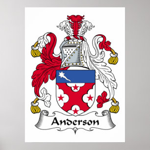 Anderson Family Crest Poster