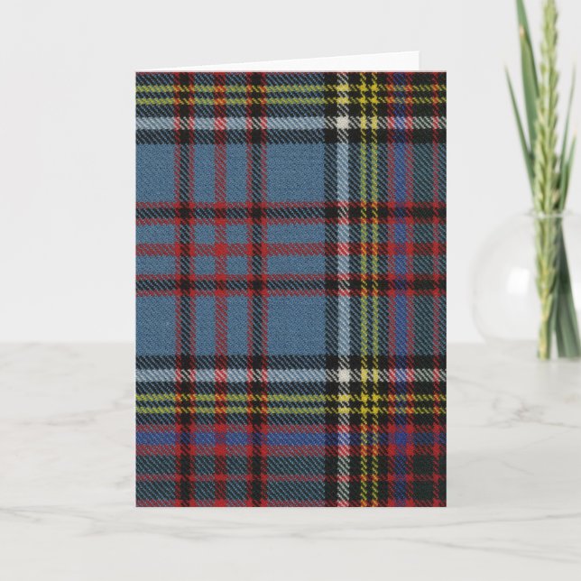Anderson Modern Tartan Greeting Card (Front)