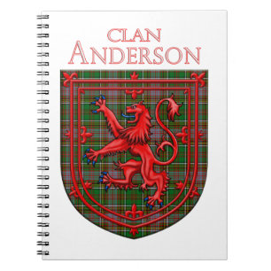 Anderson of Kinnedear Tartan Scottish Plaid Notebook