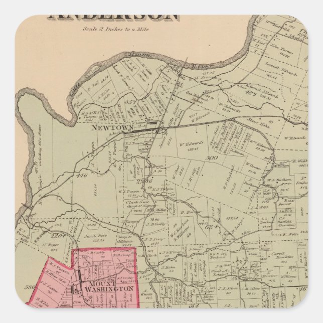 Anderson, Ohio Square Sticker (Front)