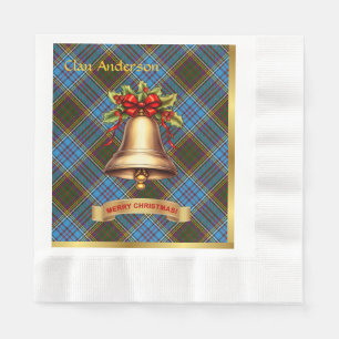 Anderson Personalised Tartan Christmas Napkin