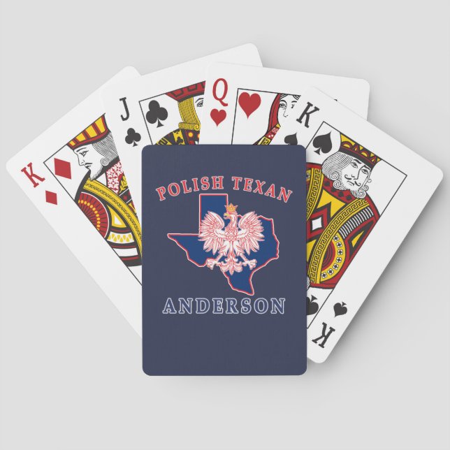 Anderson Polish Texan Playing Cards (Back)