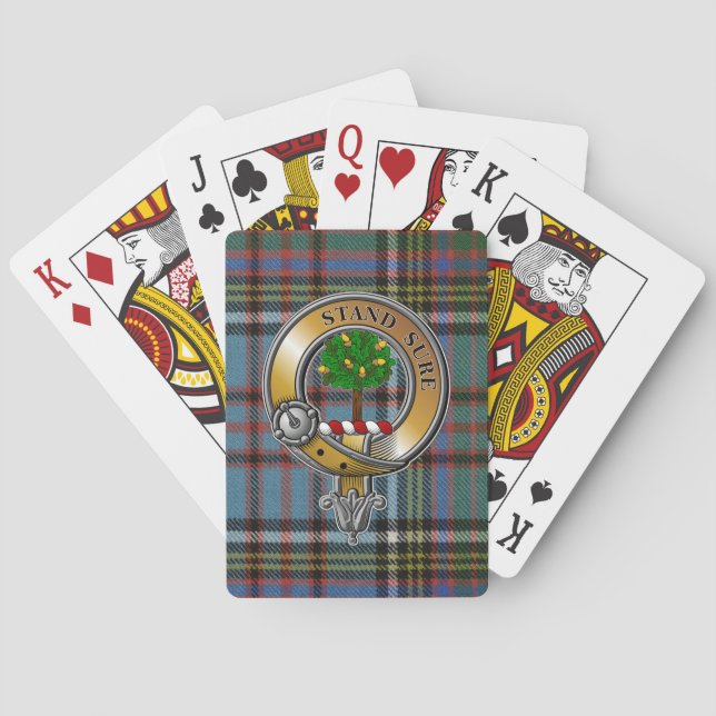 Anderson Tartan & Badge Playing Cards (Back)