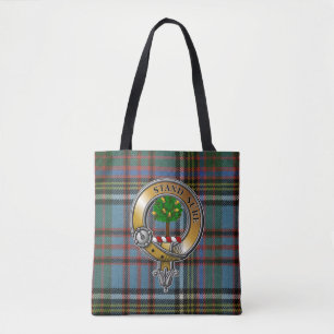 Anderson Tartan & Badge Tote Bag