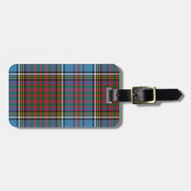 Anderson Tartan Plaid Luggage Tag (Front Horizontal)