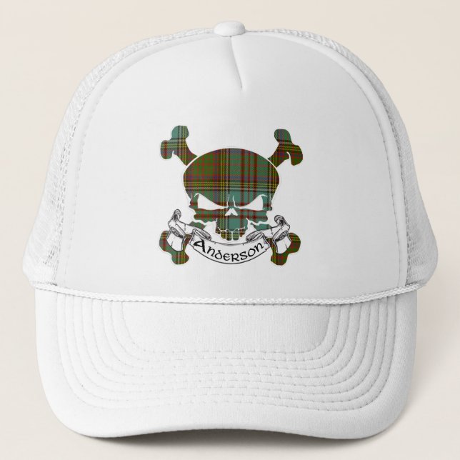 Anderson Tartan Skull Hat (Front)