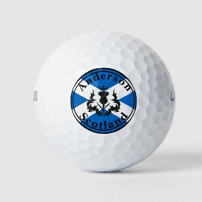 Anderson w/Crowned Thistle Golf Balls (Front)