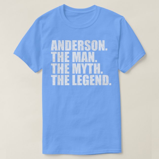 AndersonAnderson Name Anderson given name T-Shirt (Design Front)