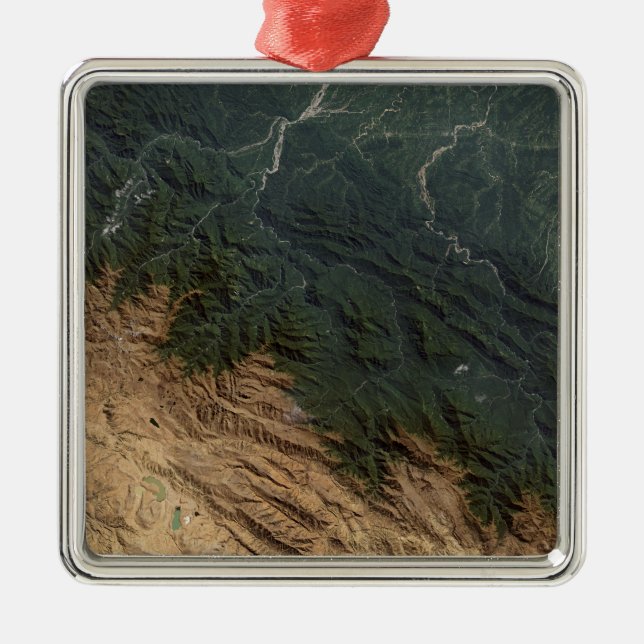 Andes Mountains Metal Tree Decoration (Front)