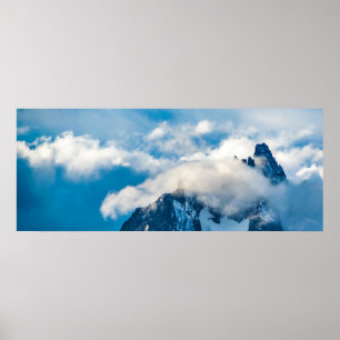 Andes southermost mountains landscape, ushuaia, ar poster