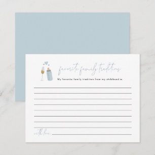 ANDI Blue Poppin Bottles Family Traditions Enclosu Enclosure Card