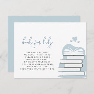 ANDI Dusty Blue Books for Baby Card