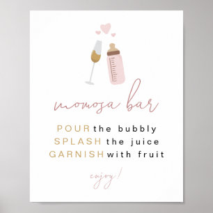 ANDI Dusty Rose Poppin' Bottles Momosa Bar Sign