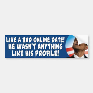 Andi Obama Bad Online date Bumper Sticker