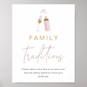 ANDI Pink Poppin' Bottles Family Traditions Sign