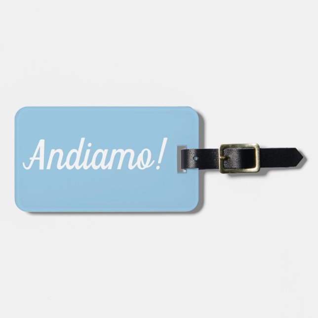 Andiamo Luggage Tag (Front Horizontal)