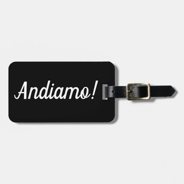 Andiamo Luggage Tag (Front Horizontal)