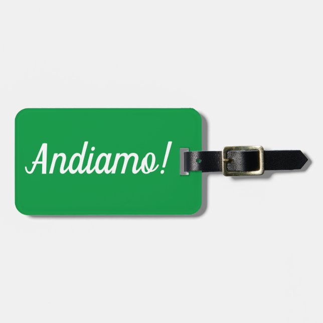 Andiamo Luggage Tag (Front Horizontal)