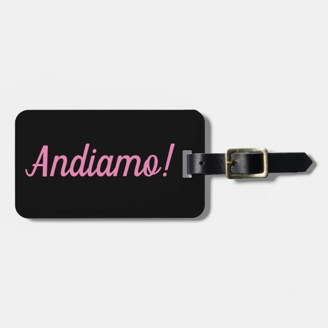 Andiamo Luggage Tag (Front Horizontal)