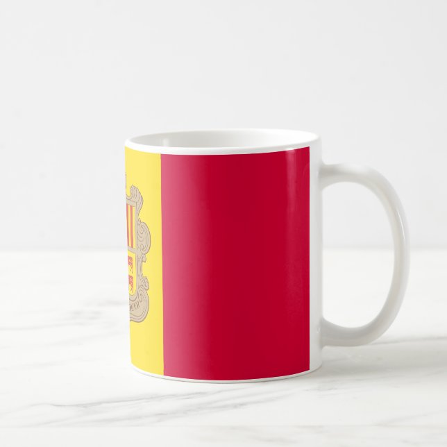Andorra Country Flag Coffee Mug, Mug For Men And W (Right)