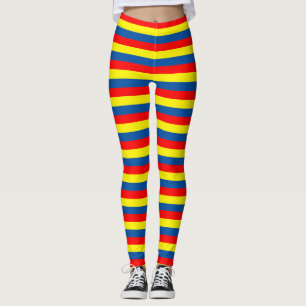 Andorra Ecuador romania moldova colombia flag stri Leggings