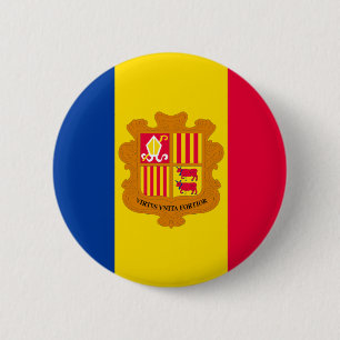 Andorra Flag 6 Cm Round Badge