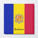 Andorra flag & Andorra holiday/sports fans Magnet<br><div class="desc">Fridge Magnets: Andorra & Europe - love my country and Andorra flag holiday gifts</div>