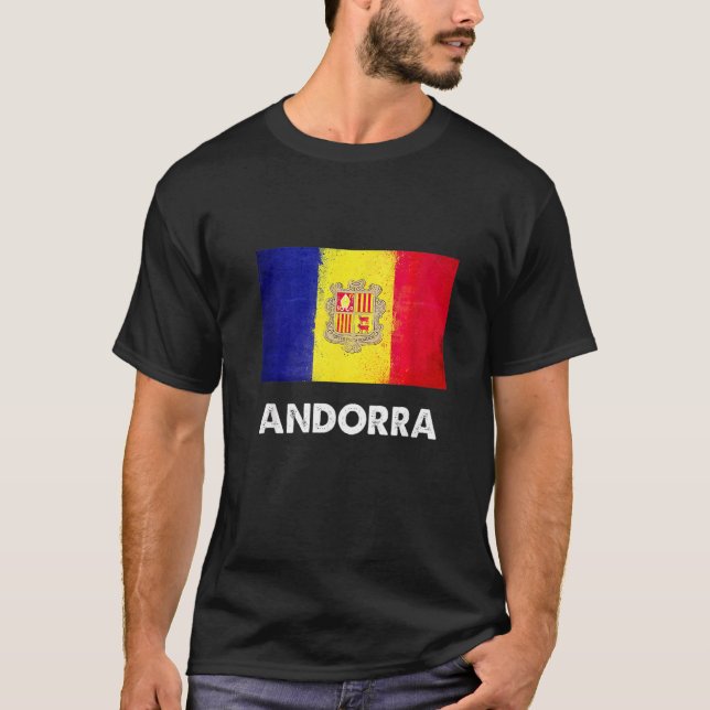 Andorra Flag  Andorran  1 T-Shirt (Front)