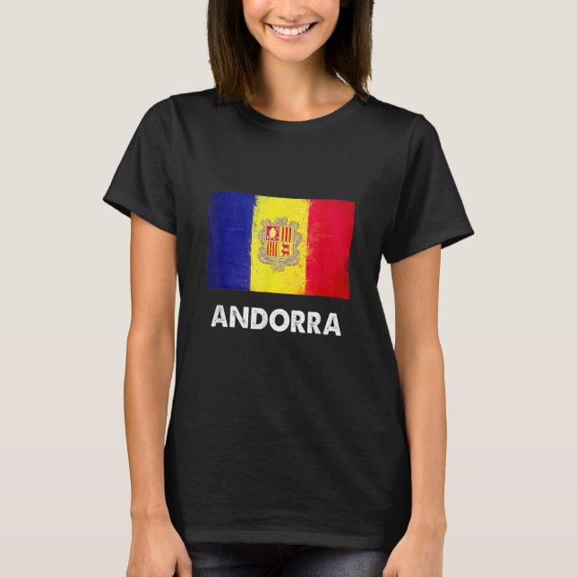 Andorra Flag   Andorran T-Shirt (Front)