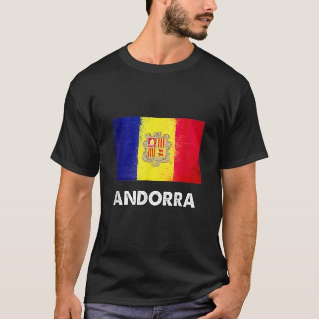 Andorra Flag   Andorran T-Shirt (Front)