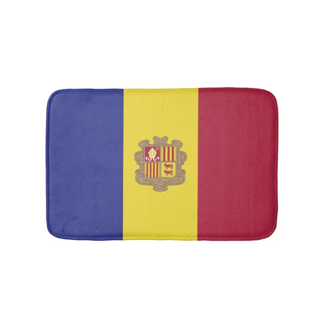 Andorra flag bath mat (Front)