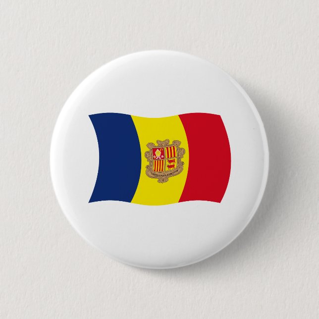 Andorra Flag Button (Front)