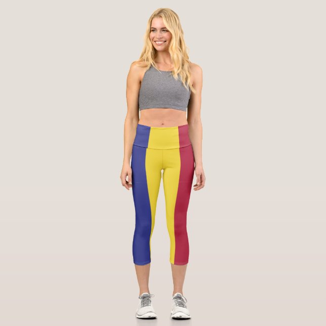 Andorra flag capri leggings (Front)