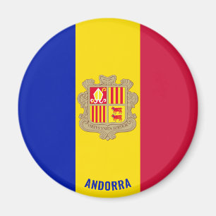 Andorra Flag Charming Patriotic Magnet