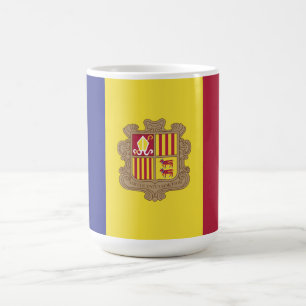 Andorra flag coffee mug