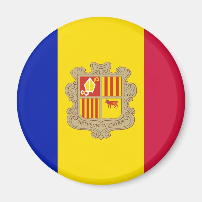 Andorra  flag Magnet (Front)