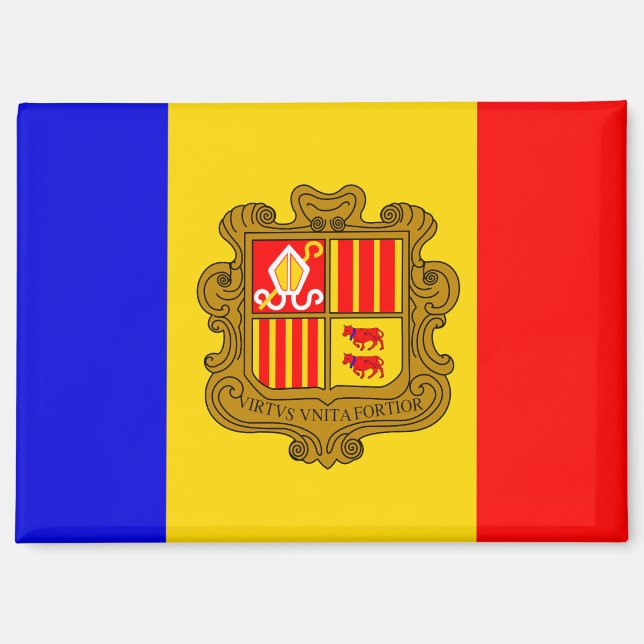 andorra flag magnet (Front)